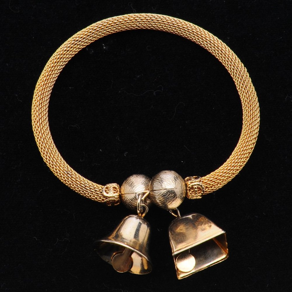 Kitschy Golden Bell Wrap Bracelet - Vintage